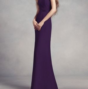 Vera Wang Chiffon Bridesmaid Gown amethyst 22w